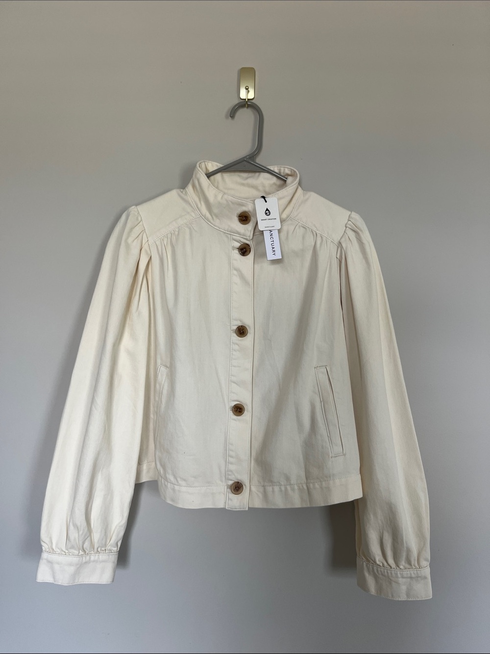 Brand New 100% Cotton Sanctuary Cream Denim Jacket
